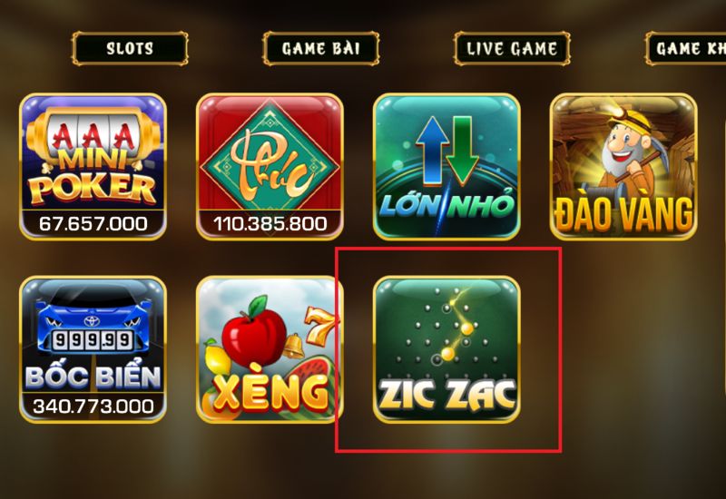 Game nhanh ZicZac Vuabai9 | Chơi nhanh, thưởng khủng, đổi đời trong vài giây 3 Game nhanh ZicZac